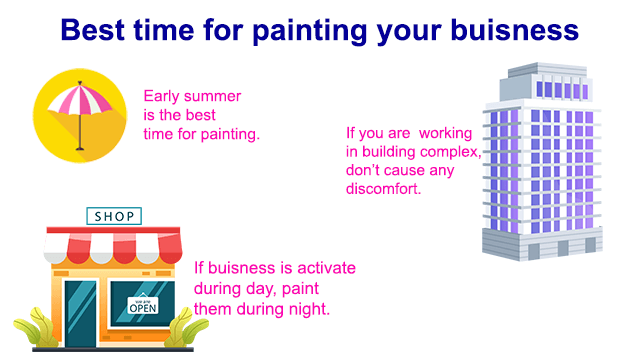 Tips to plan painting a business space without disturbance 4