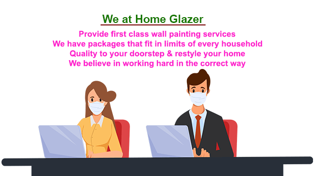 At Homeglazer, we provide first class wall painting services which transform bare houses into beautiful homes. 