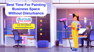 Best time and tips for painting a running business space