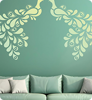 Metallic & Stencil Art