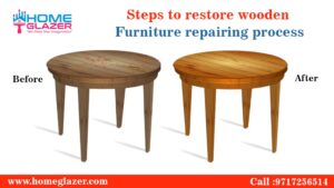 Steps to restore wooden furniture | Furniture repairing process