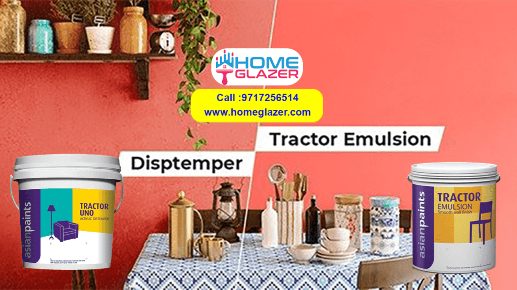 Difference between Distemper paint and Tractor Emulsion Paint