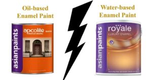 oil enamel and water based enamel paint