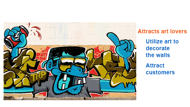Attracts art lovers